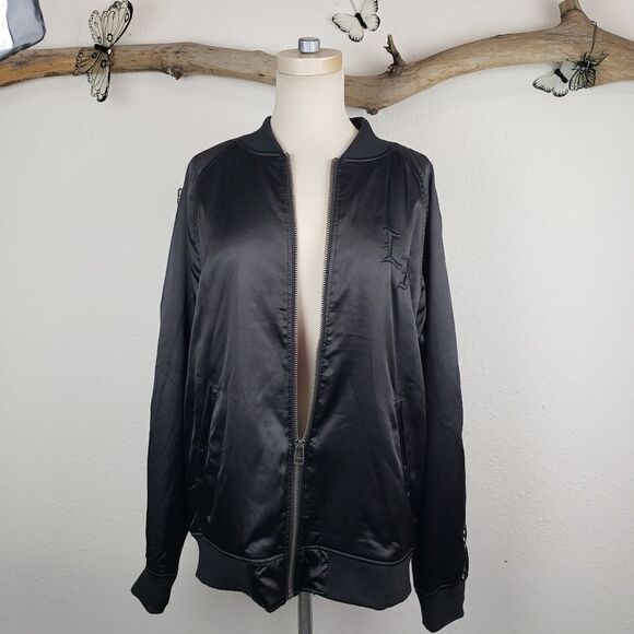 PacSun black oversized bomber jacket - Picture 7 of 8